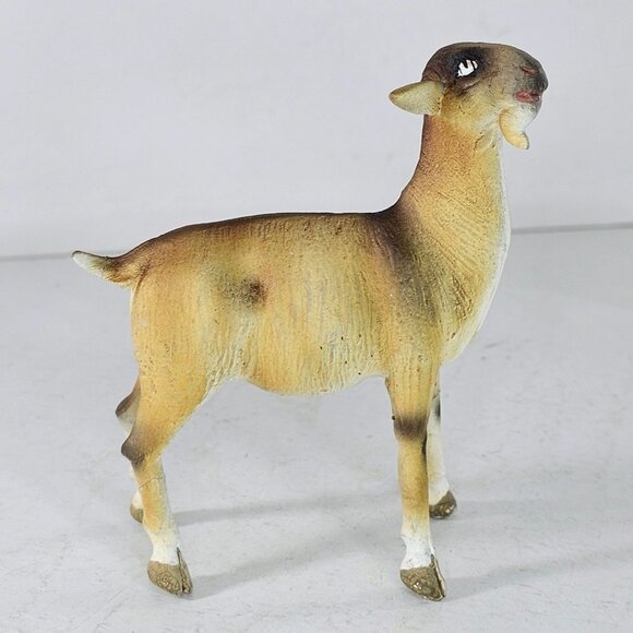 Vintage Ceramic Goat Figurine Hand Painted Nativity *AS IS Multiple Repairs* - Picture 12 of 12